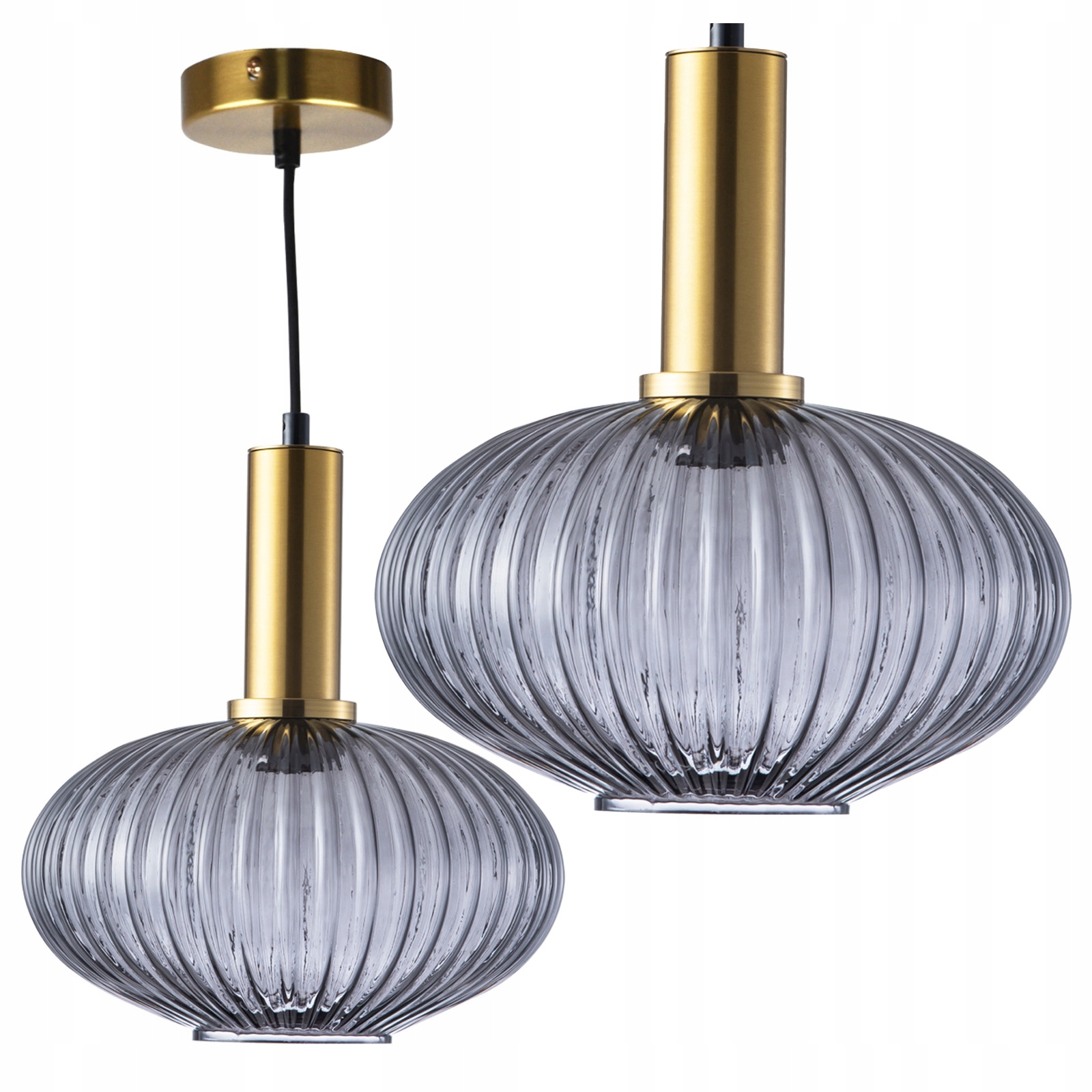 Stropní Svítidlo Skleněná Závěsná Kouřová Koule Moderní Smokey E27 Norfolk