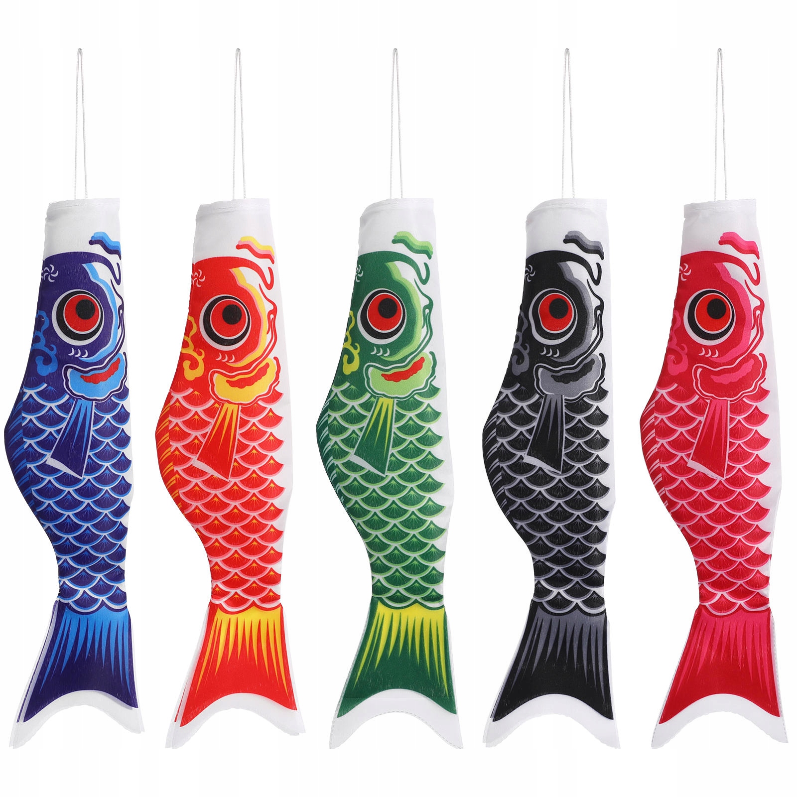 5 Sztuk Kolorowych Japońskich Flag Karpi Koinobori Do Dekoracji