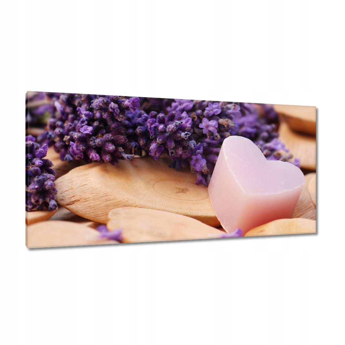 Obrazy 115x55 Levandulové srdce