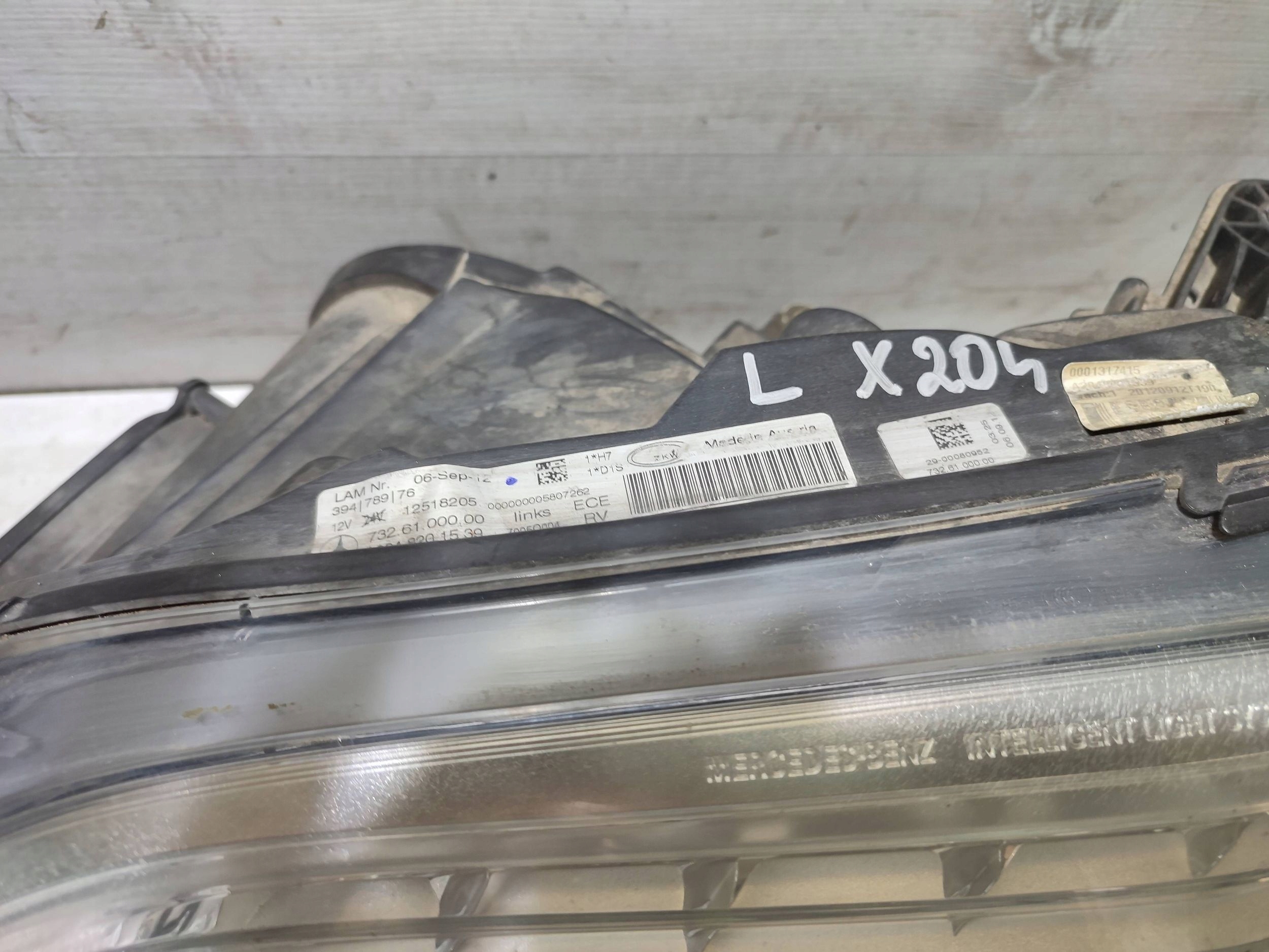 Mercedes-Benz GLK (X204) 2013 front side left light front