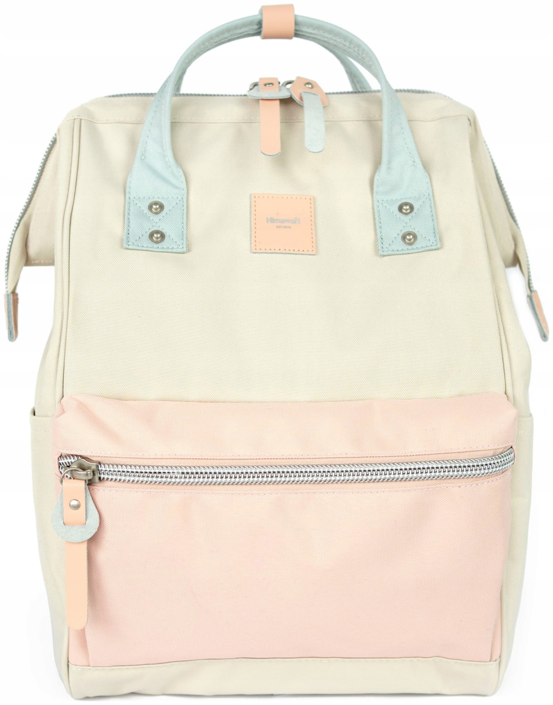 Batoh na notebook Himawari Candy M organizér pro práci, Usb rám Ecru