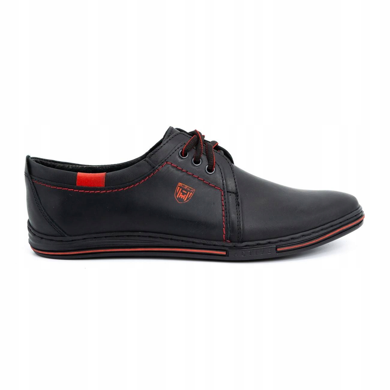 

Buty Olivier Męskie Skóra 100% Casual 343 Czarny