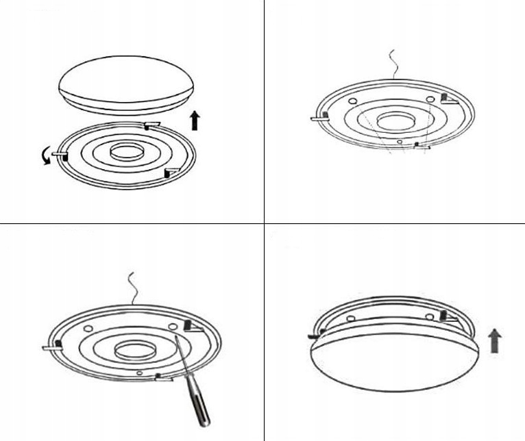 Plafon LED Lampa Smart 24W 1600lm CCT TUYA IP20 Styl klasyczny