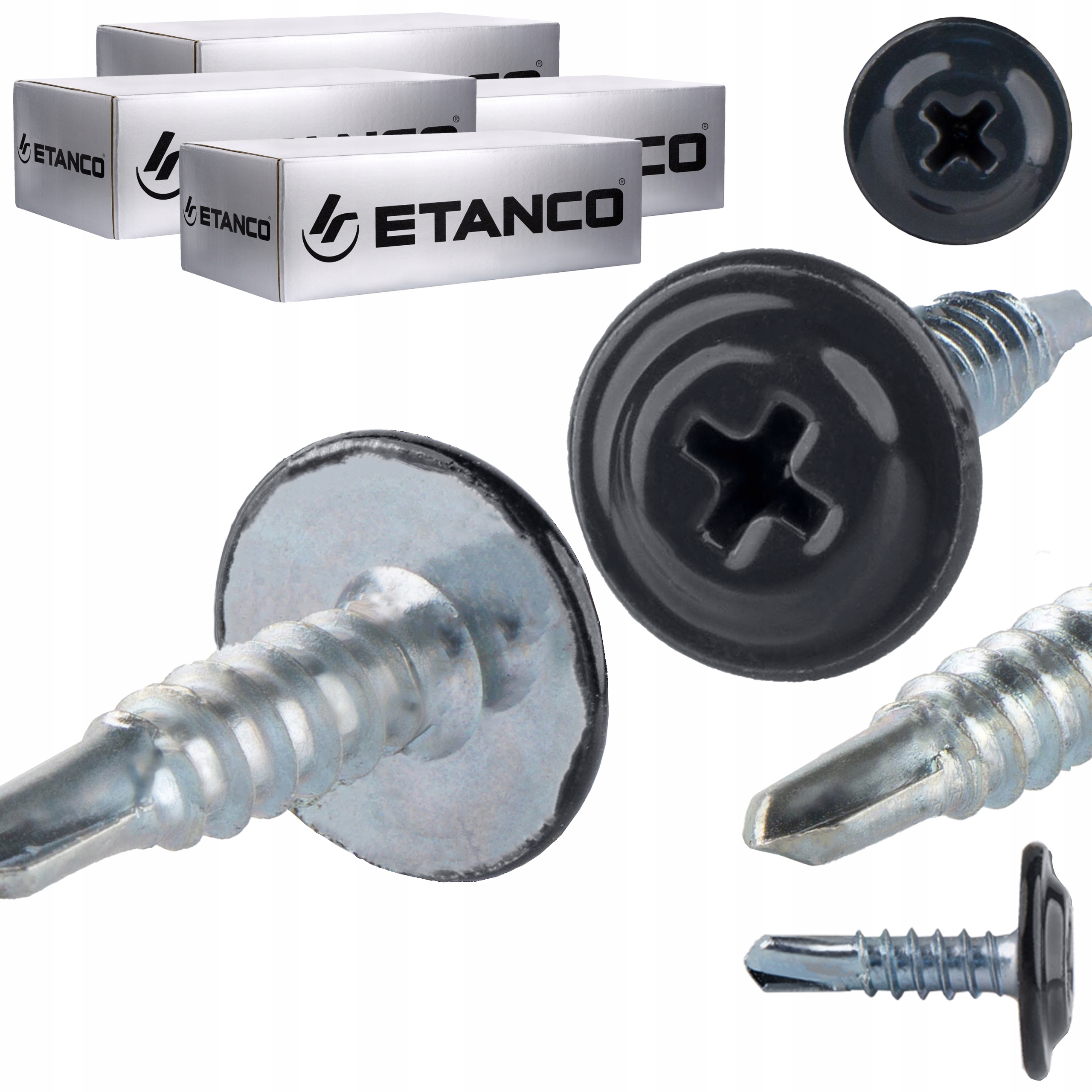 Samovrtné podložky 4,2 x 16 mm Ral 7016 1000 ks Etanco Gm-b