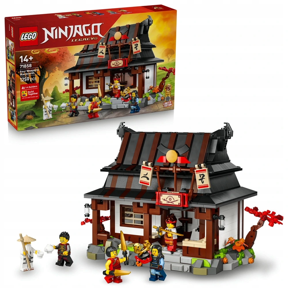 Lego Ninjago 71858 Kovárna Čtyři zbraně: 15 let Ninjago