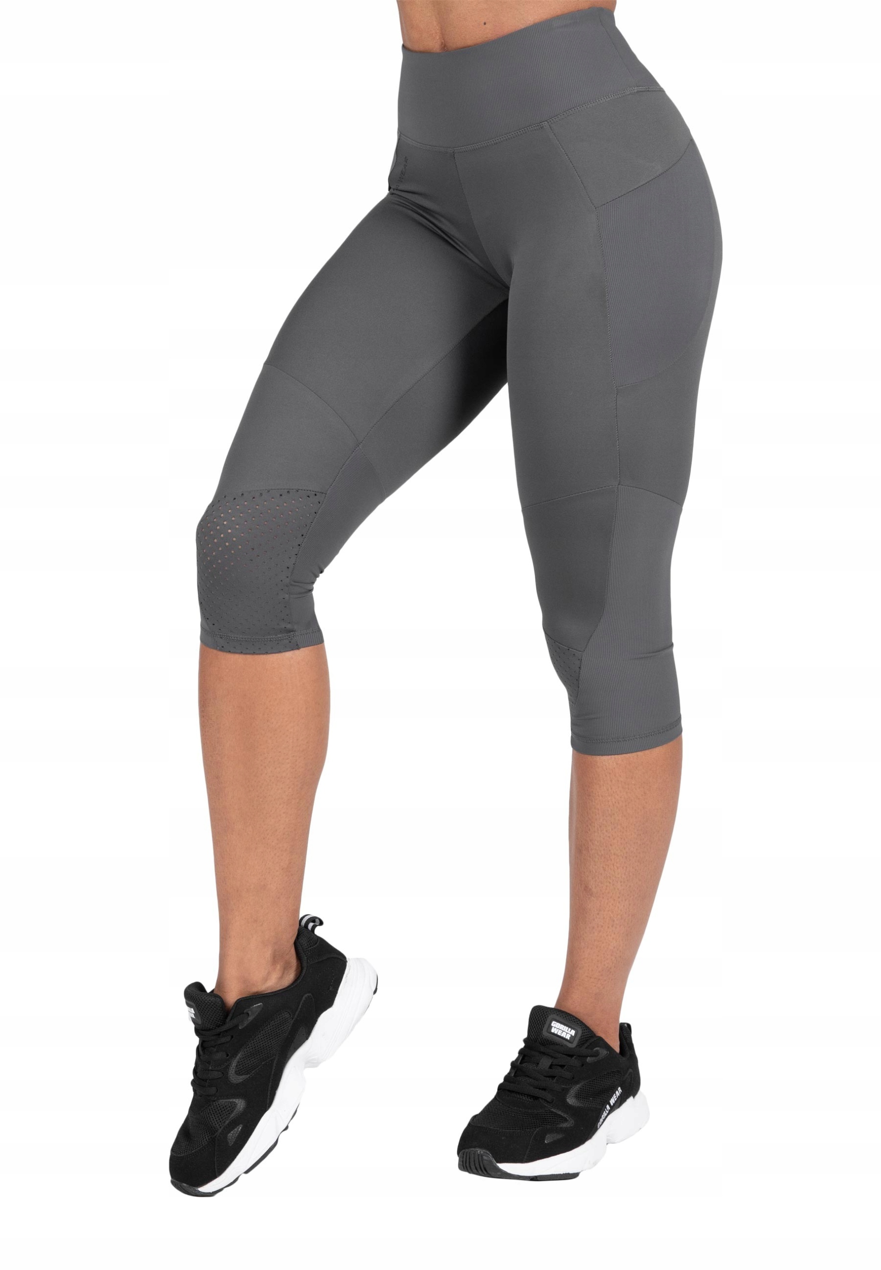 Damskie Legginsy 3/4 z wysokim stanem sportowe na siłownie Gorilla Wear XL