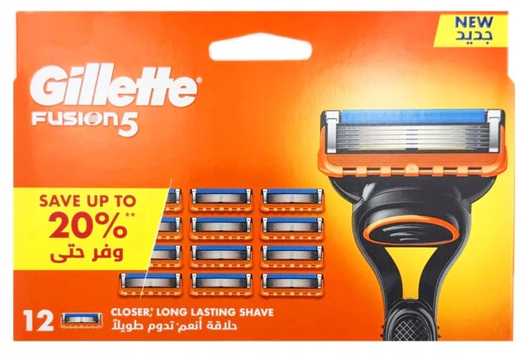 Wkłady Ostrza Wymienne Gillette Fusion5 (12szt.)
