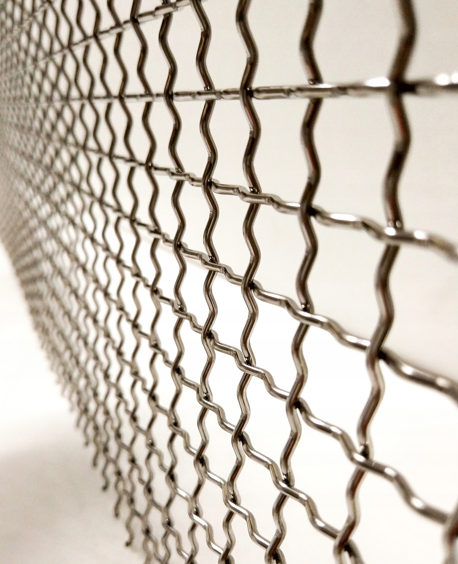 Siatka tkana kwasoodporna oko 15mm dr.2mm 100x60 Materiał stal nierdzewna