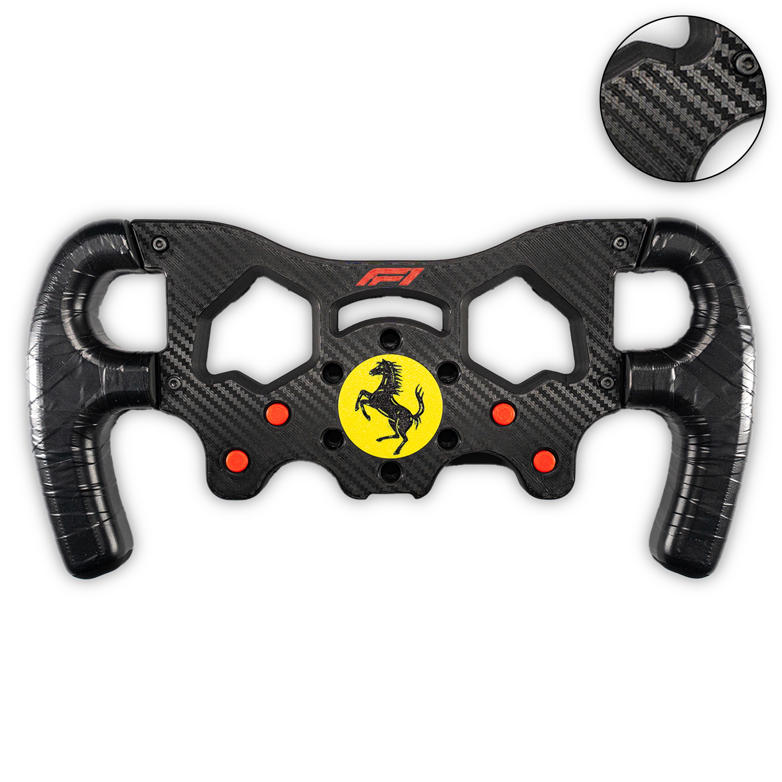 Nástavec F1 Na Volant Logitech G29 G920 G923 Černý Karbon Ferrari