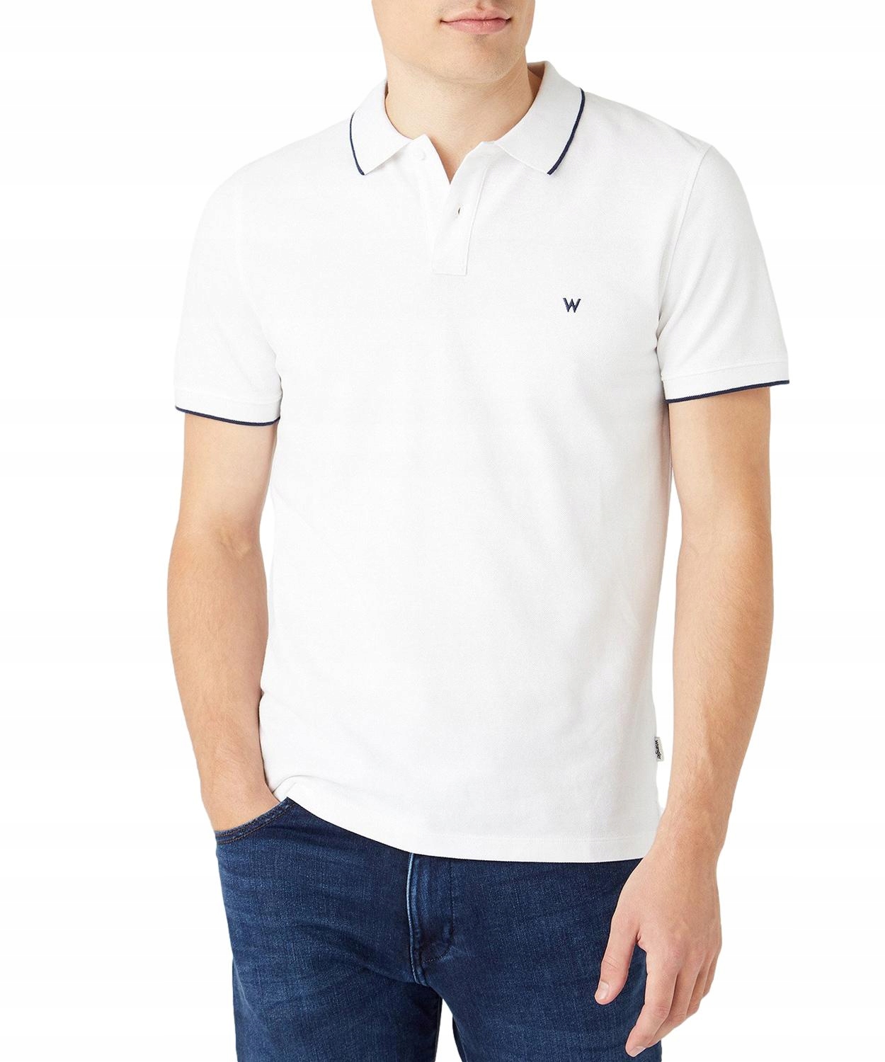 

Koszulka Wrangler Pique Polo W7D5K4XW1 White M