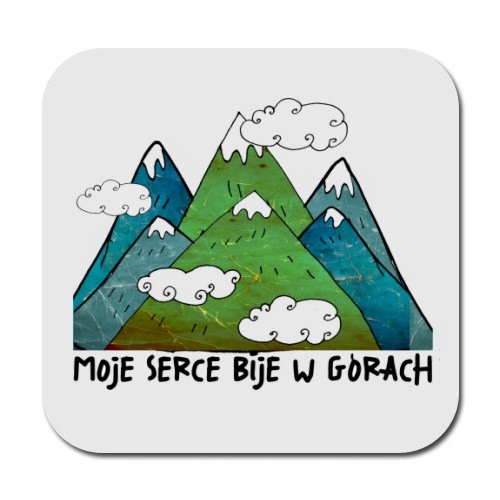 Podkładka moje serce bije w górach góry Tatry