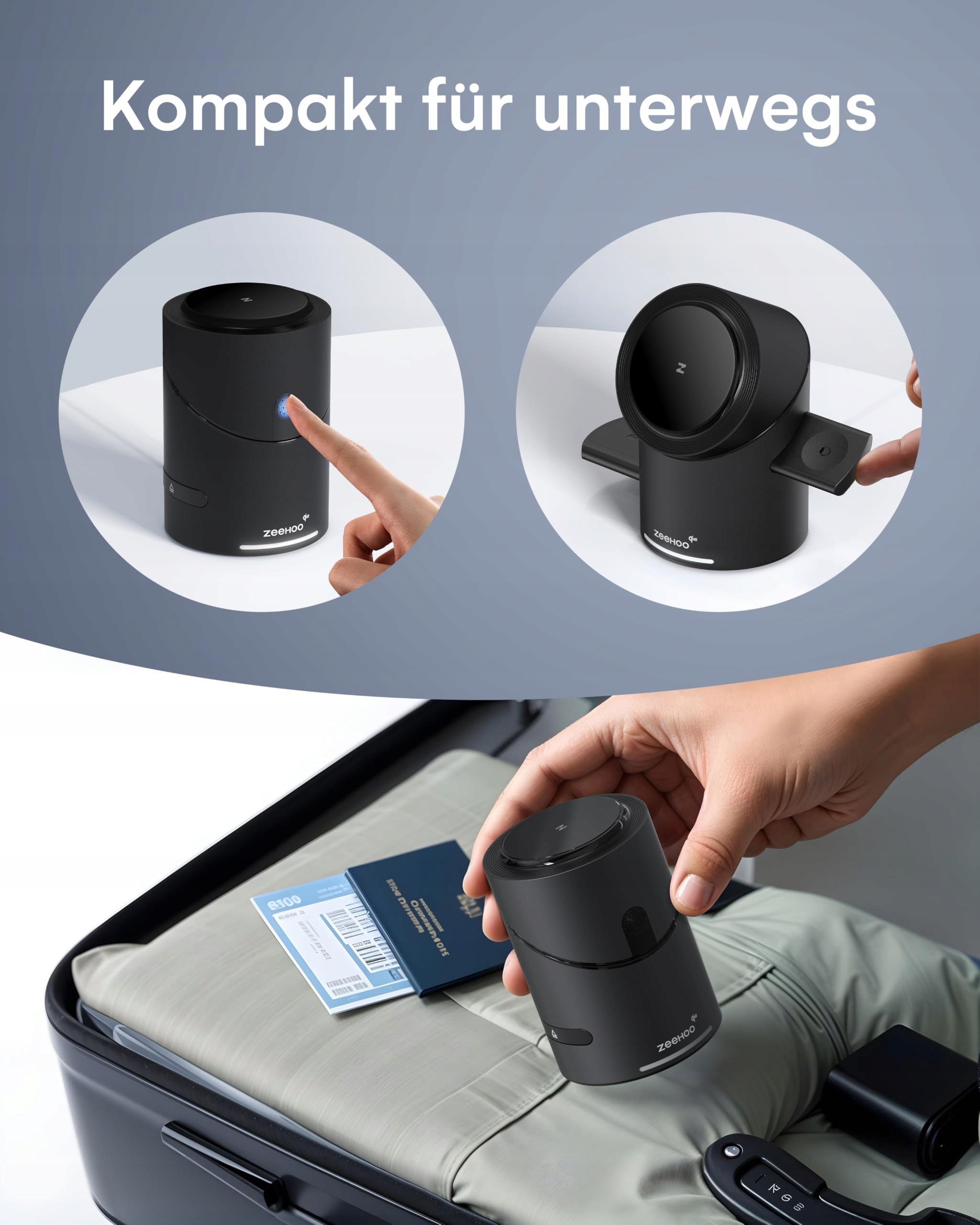 ZEEHOO Stacja Ładowania 3w1 Dla Apple Watch iPhone AirPods 15W Qi2 — miniatura 4