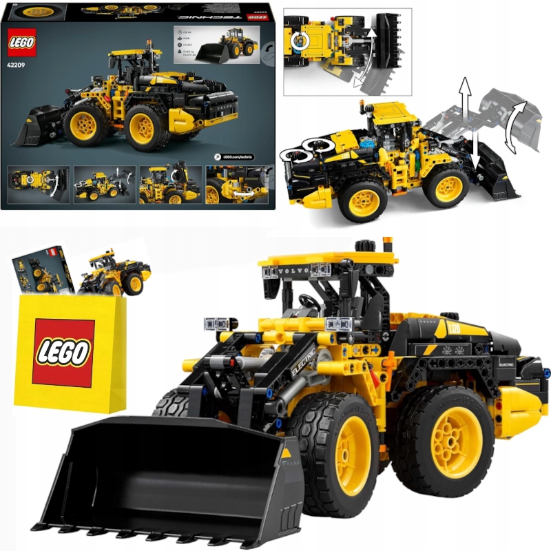 Klocki Lego Technic Ładowarka Kołowa Koparka Spychacz Volvo L120 Electric