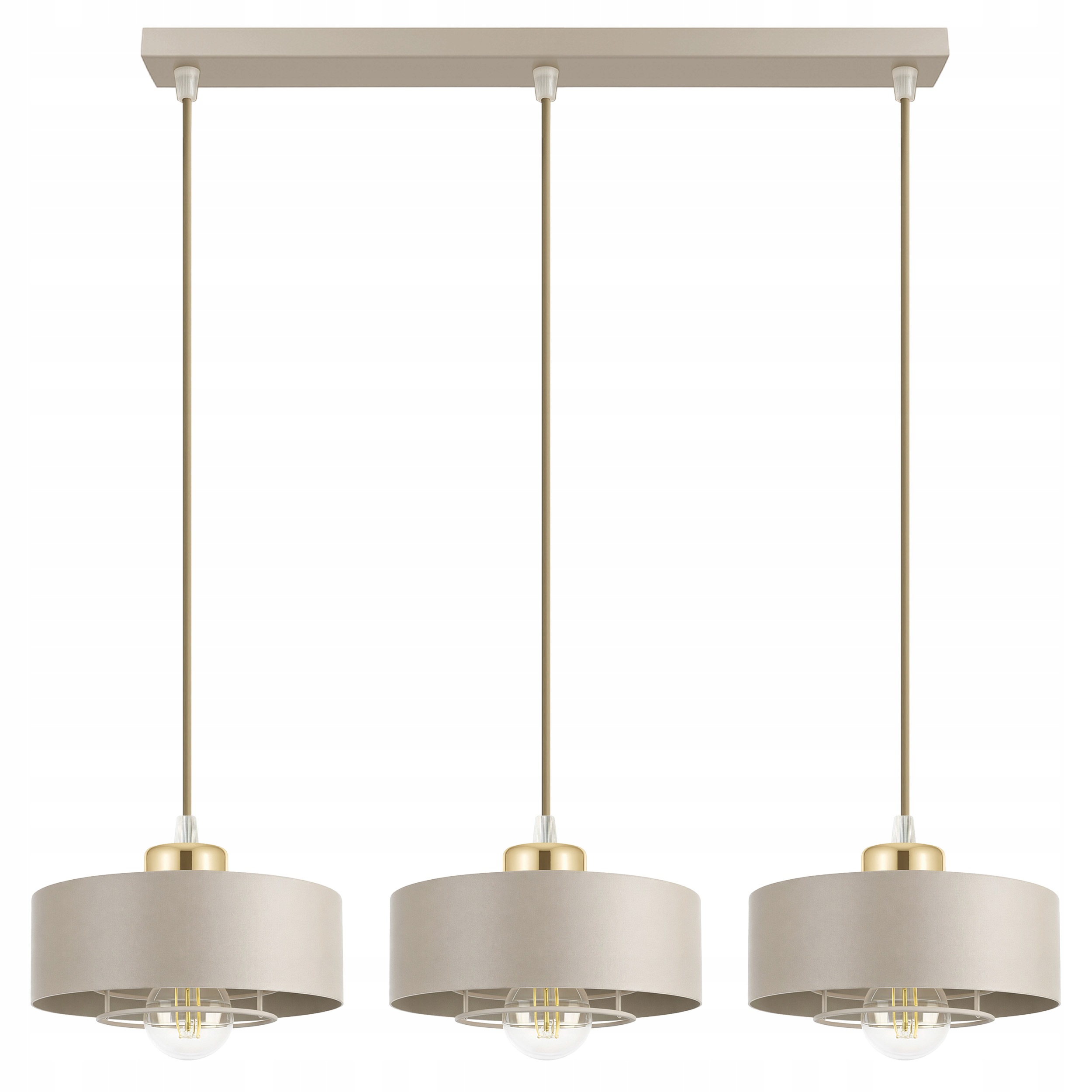 Závěsná stropní lampa Stropní Svítidlo Lustr Béžová Ecru Kaszmir Loft Edison