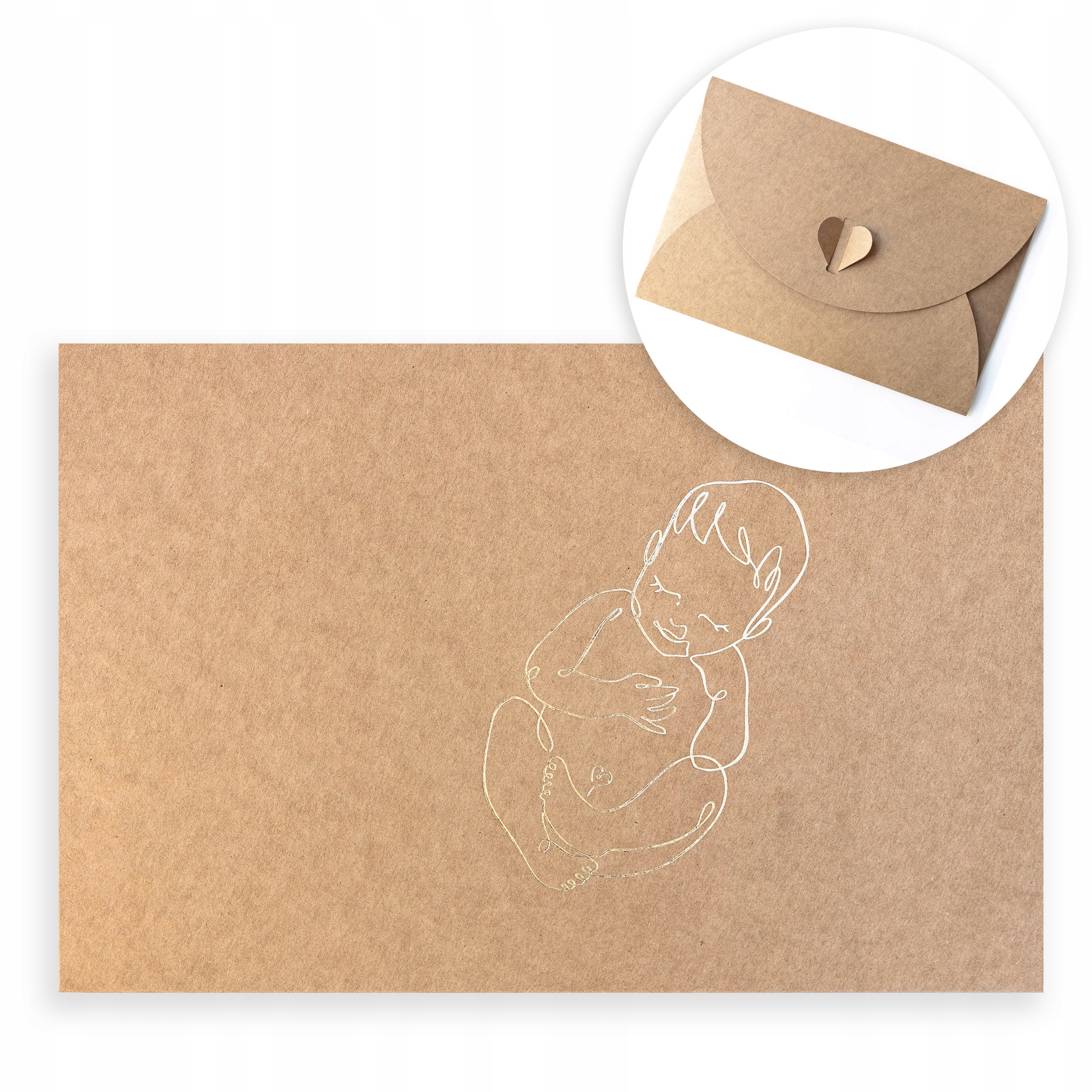 

Koperta etui na 20 zdjęć 15x23 kraft Baby