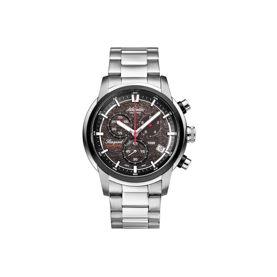 Atlantic Seasport Nd Chronograph 87466.42.41 46mm WR100 Eta G10.212