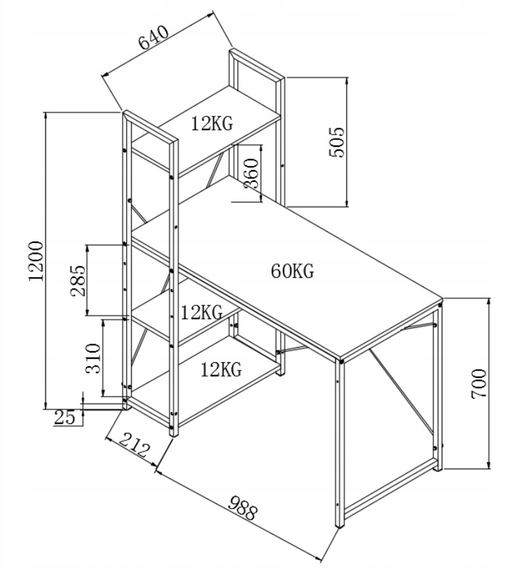 Biurko NARVIK B1 białe od Halmar Marka Halmar