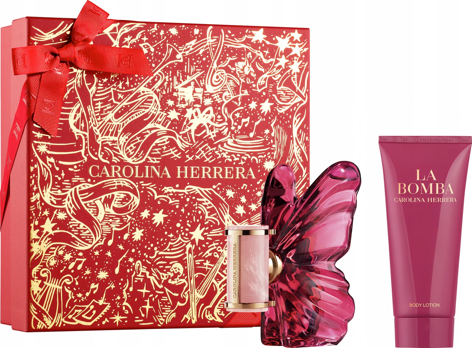 Set Carolina Herrera La Bomba 50 ml Edp tělový balzám 100 ml