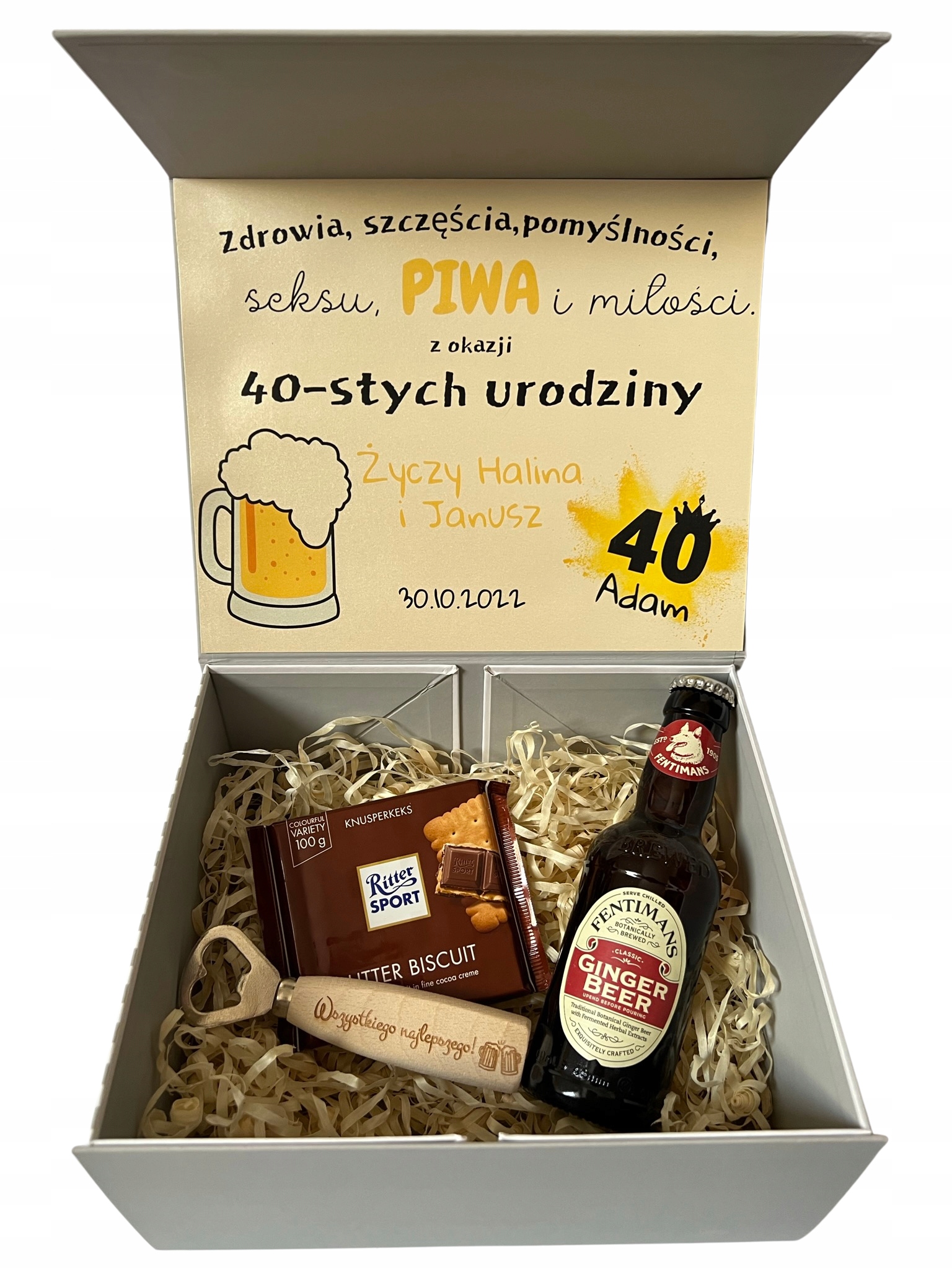 Krabička Box dárek k 30,40,50,60. narozeninám