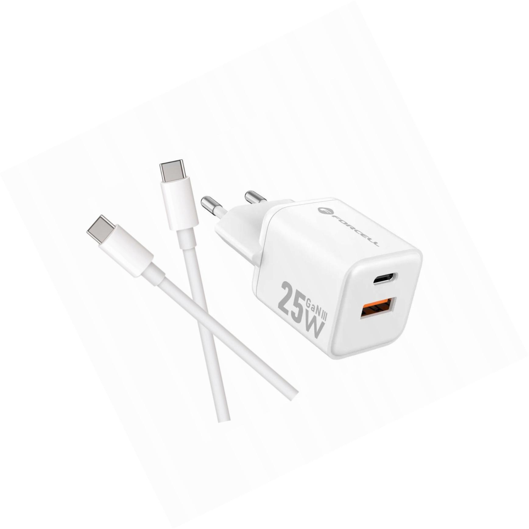 Szybka ładowarka Gan 25W 2 porty z długim kablem Usb-c do Huawei P30 Lite