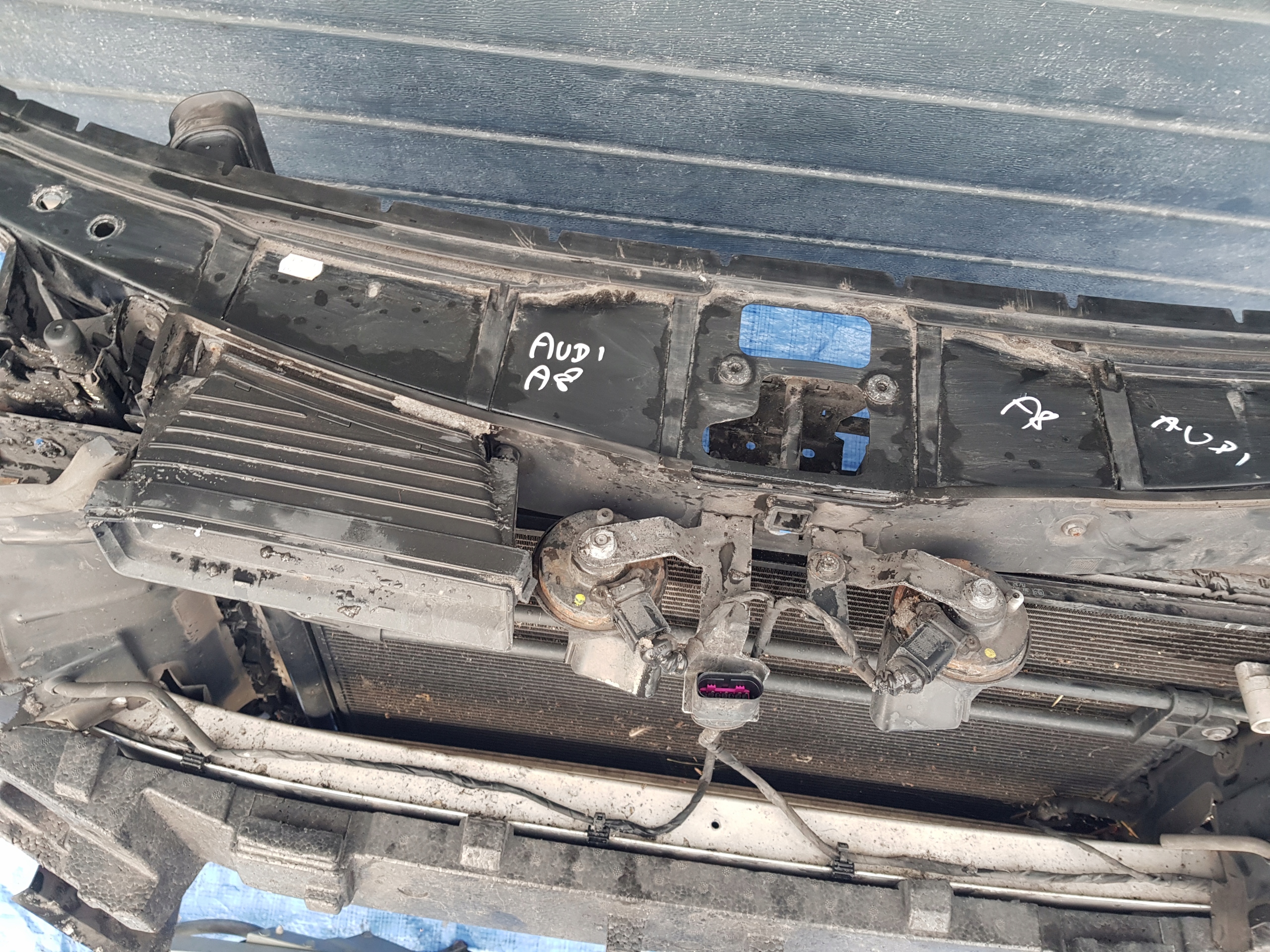 support panel for radiators radiator AUDI A8 D4 4H 3.0 TDI