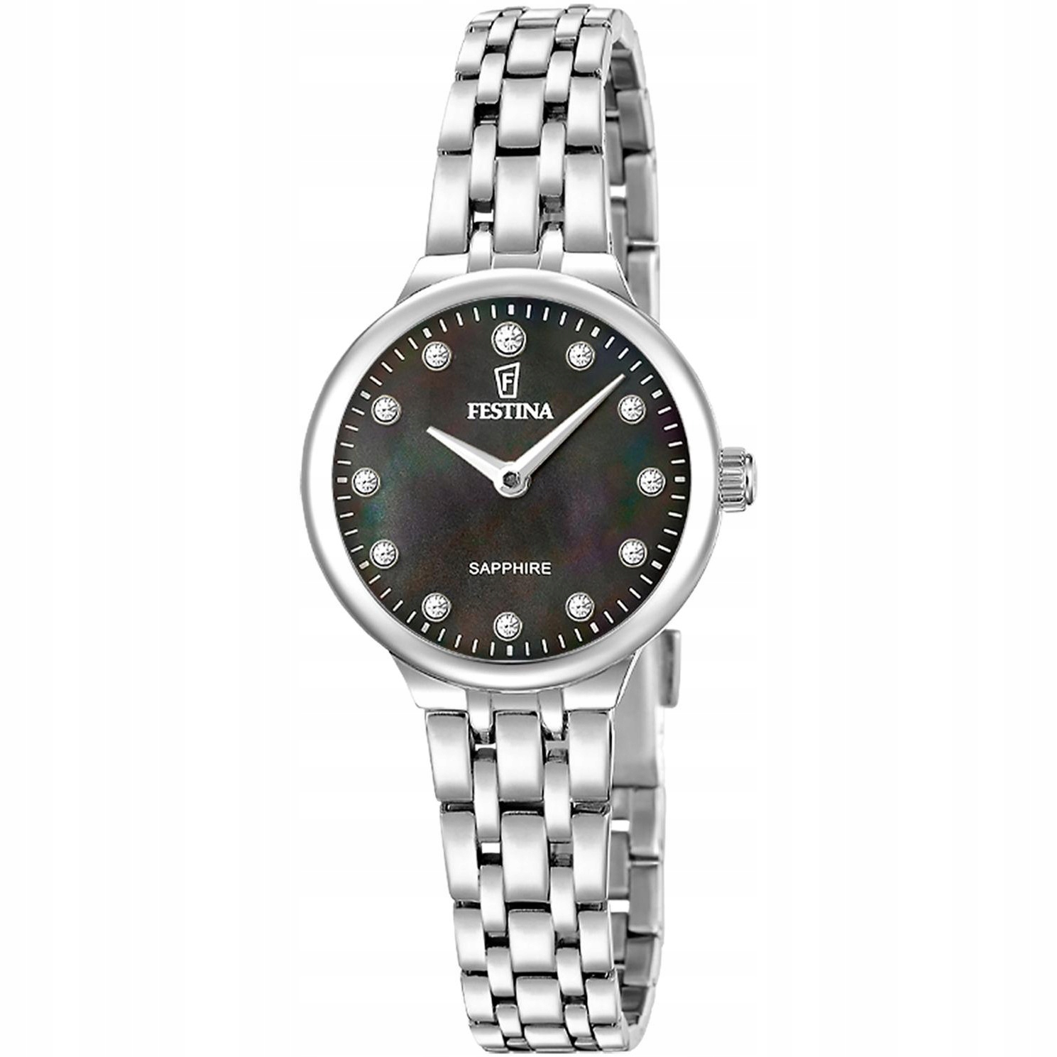Dámské hodinky Festina F20744-6 Zirkony stříbrné