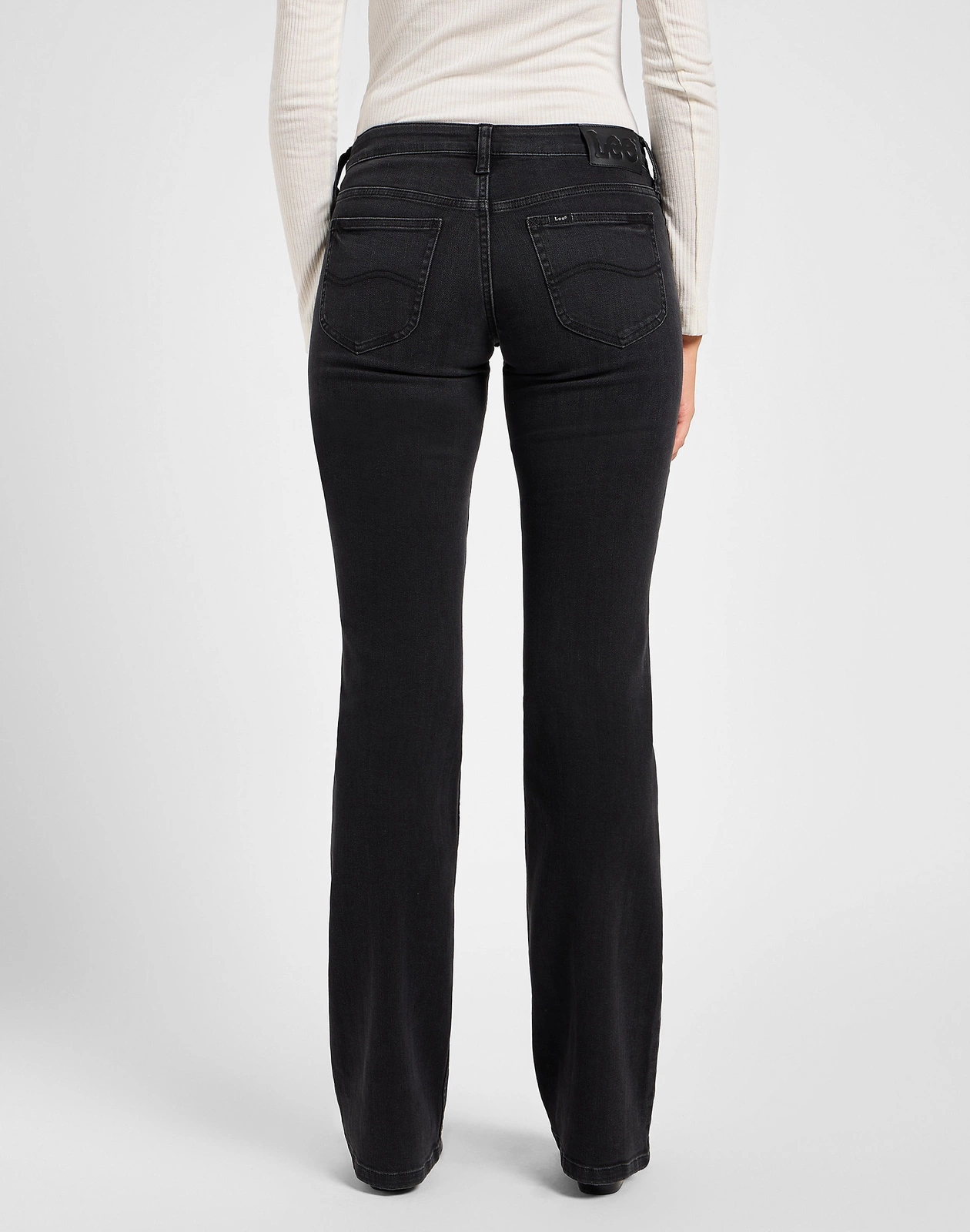 Damskie spodnie jeansowe bootcut Lee Jessica True To Black 112355548 31/29