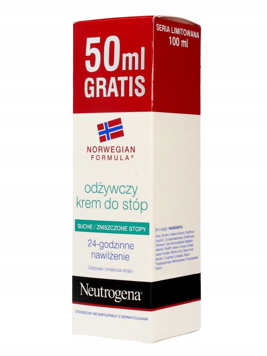 

Neutrogena 100ml krem odżywczy do stóp