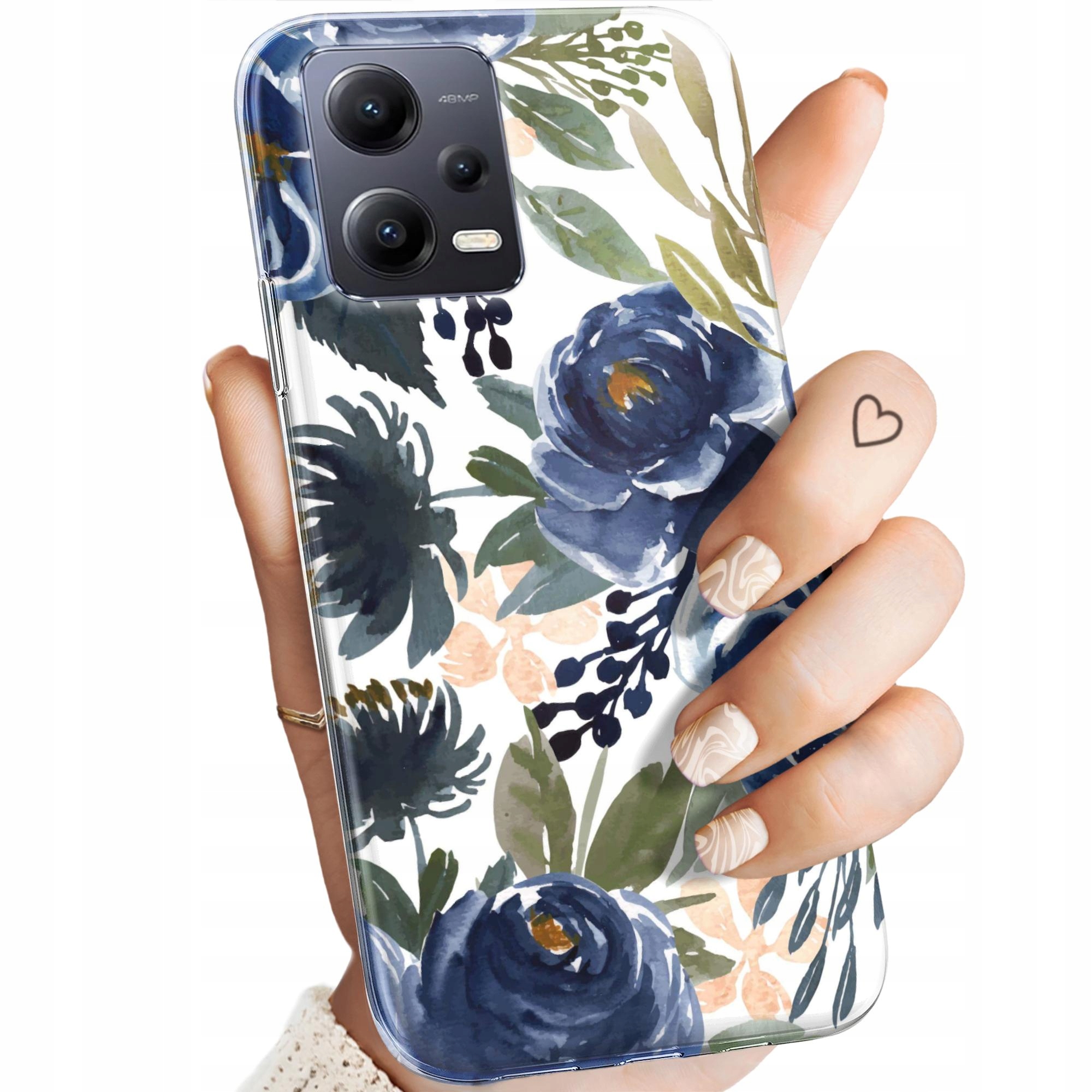 Etui Do Redmi Note 12 5G Poco X5 Kwiaty Kwieciste Flower Obudowa