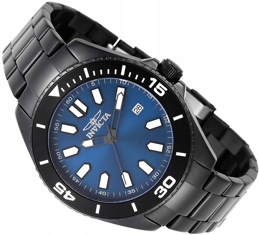 Pánské Hodinky Invicta 46320 Diver Black/blue Casual Módní S Datem 43 mm