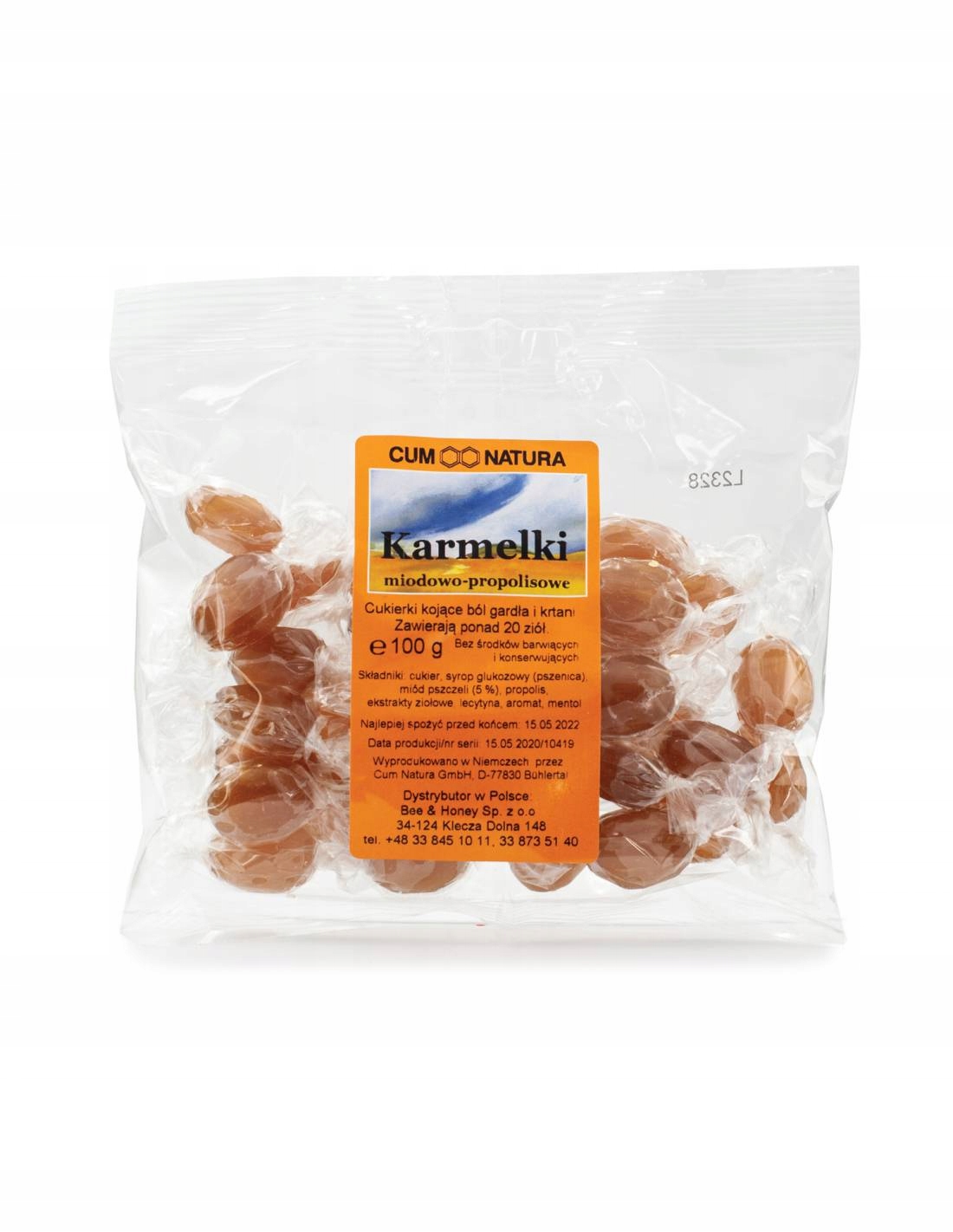 

Karmelki Miodowo-Propolisowe 100g