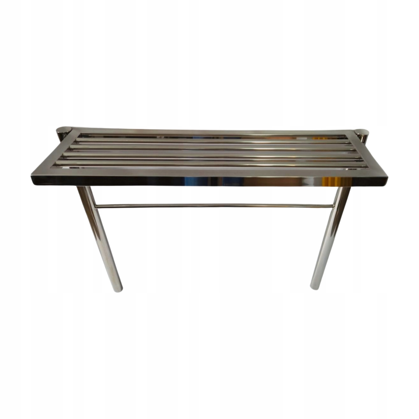 Ławka nierdzewna na cmentarz polerowana cmentarna przygrobowa składana