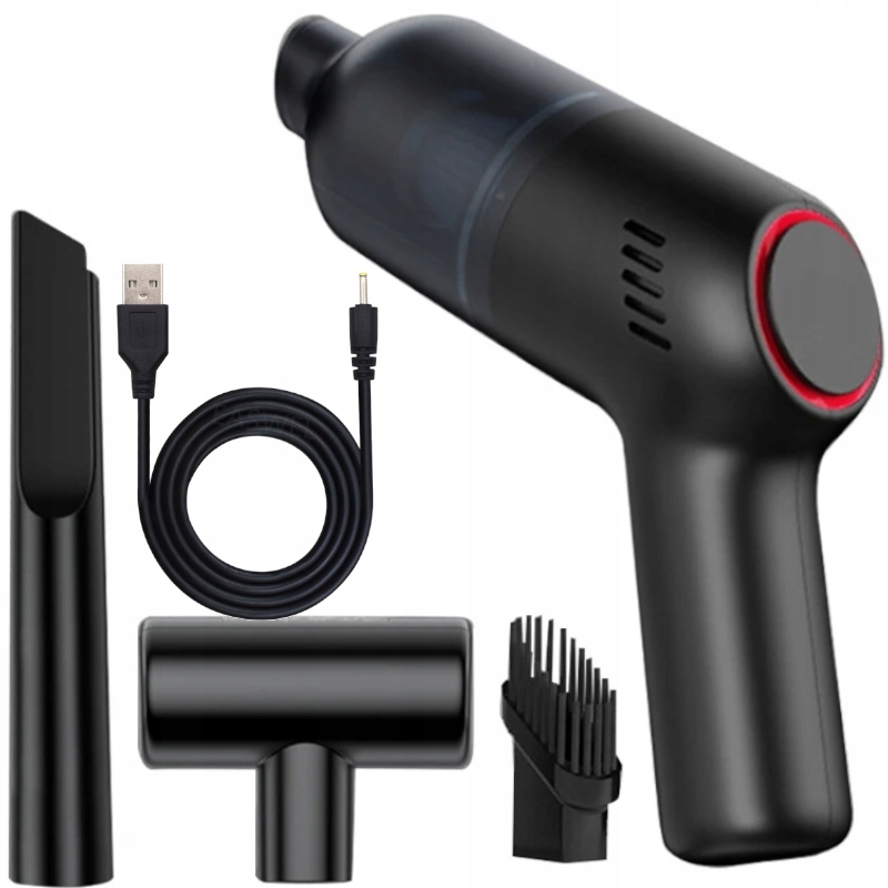 Mocny Odkurzacz Samochodowy Do Samochodu Bezprzewodowy 3 Końcówki Dobry