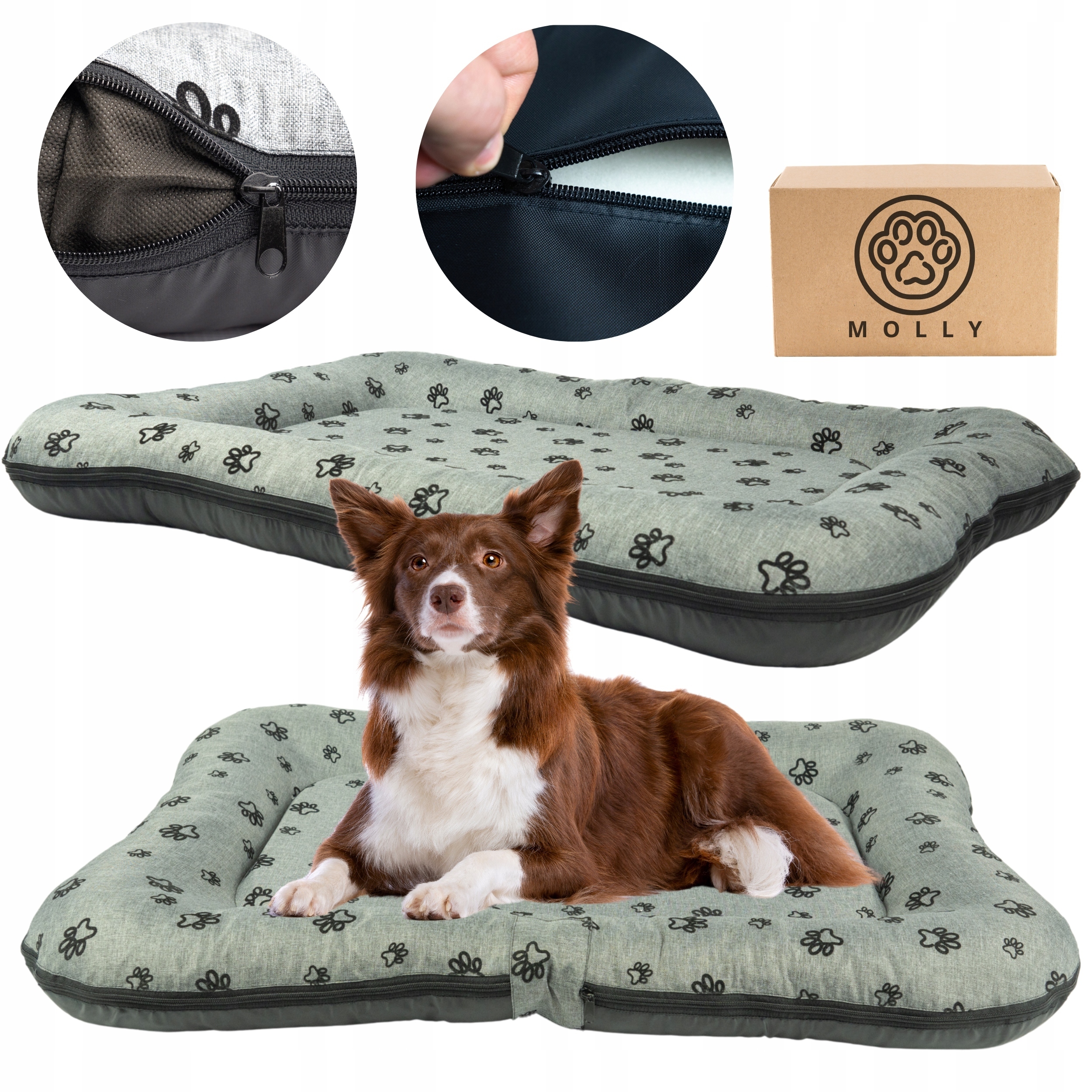 Pelíšek pro psa Voděodolné lůžko houbička Ponton zámek Premium 90x65 velikost L