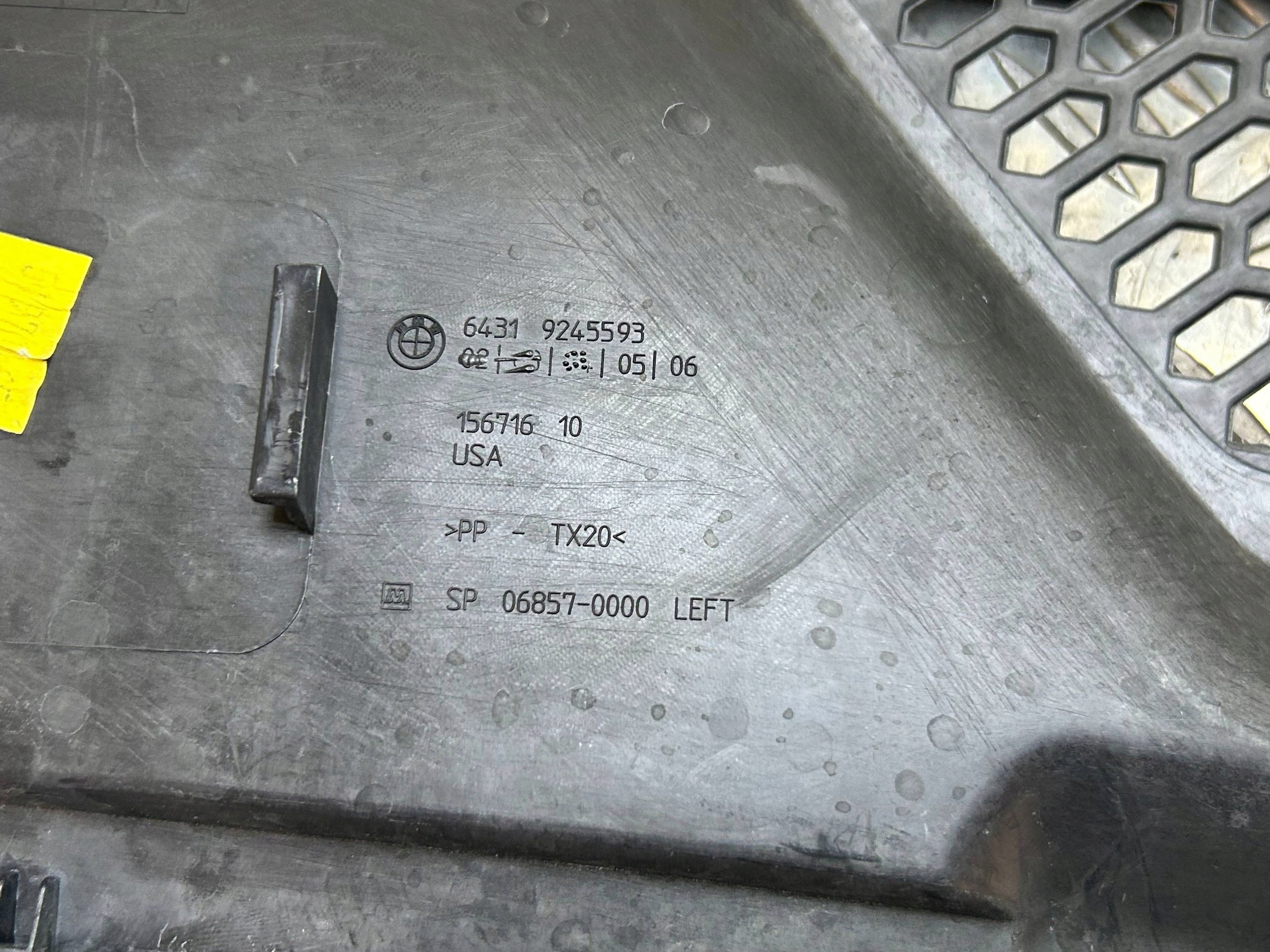 torpedo front cover left BMW X5 F15 2015 9245593