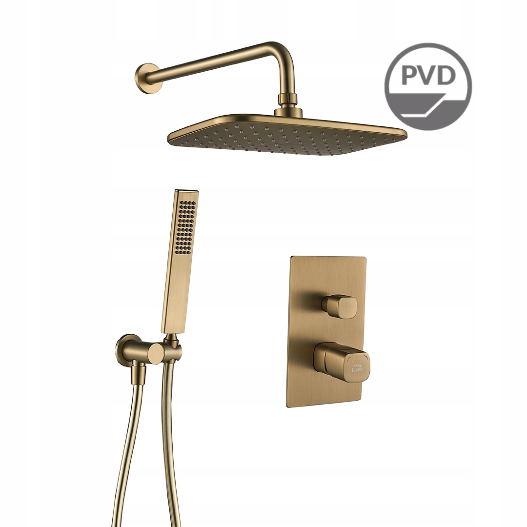 Podomietkový Sprchový Set, Zlato Kartáčovaný, Komplet Laveo Tores