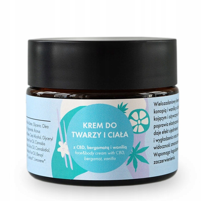 Lullalove Veganský krém na obličej a tělo s Cbd 50 ml