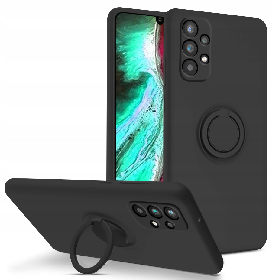 

Etui Silicone Ring +Szkło do Samsung Galaxy A32 4G