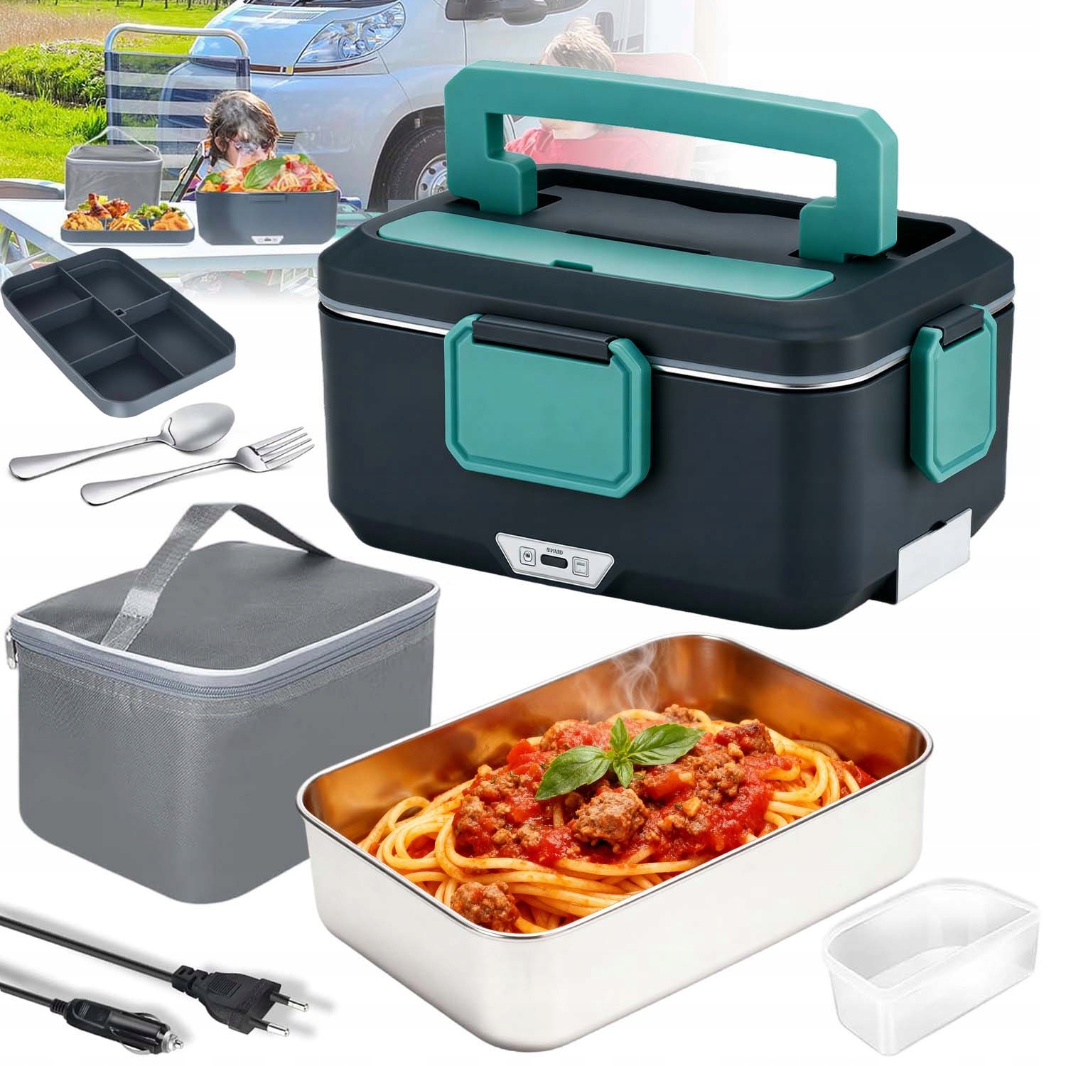 Elektrický Ohřívač Obědů 90 W, Vyhřívaný 12-24 V, 110 V-220 V, 3.5 L