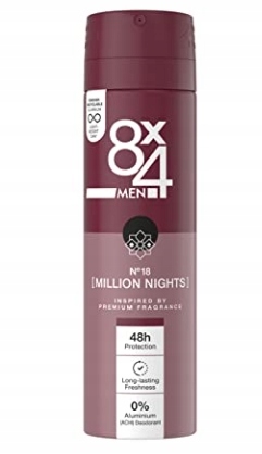 

8X4 Men, Million Nights, Dezodorant, 150ml