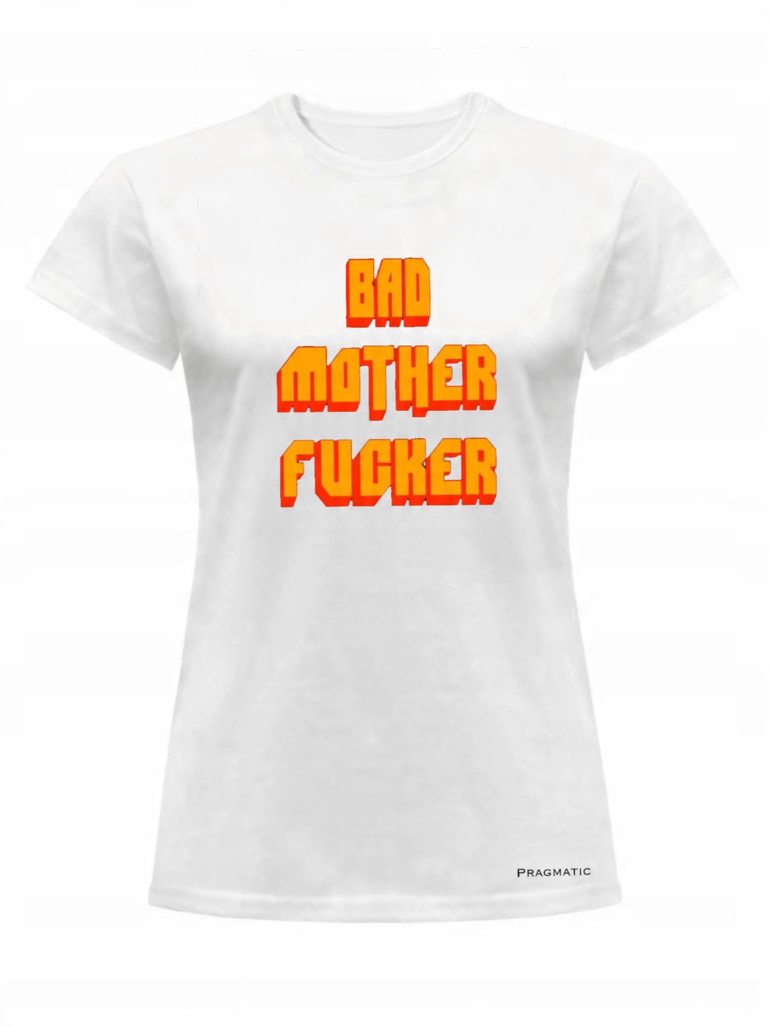 

Koszulka Damska Biała T-shirt Bad Mother Fucker M
