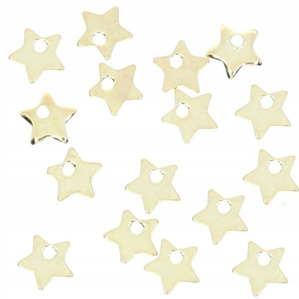 

Zawieszka Stal Chirurgiczna złota gwiazda 6mm 5szt