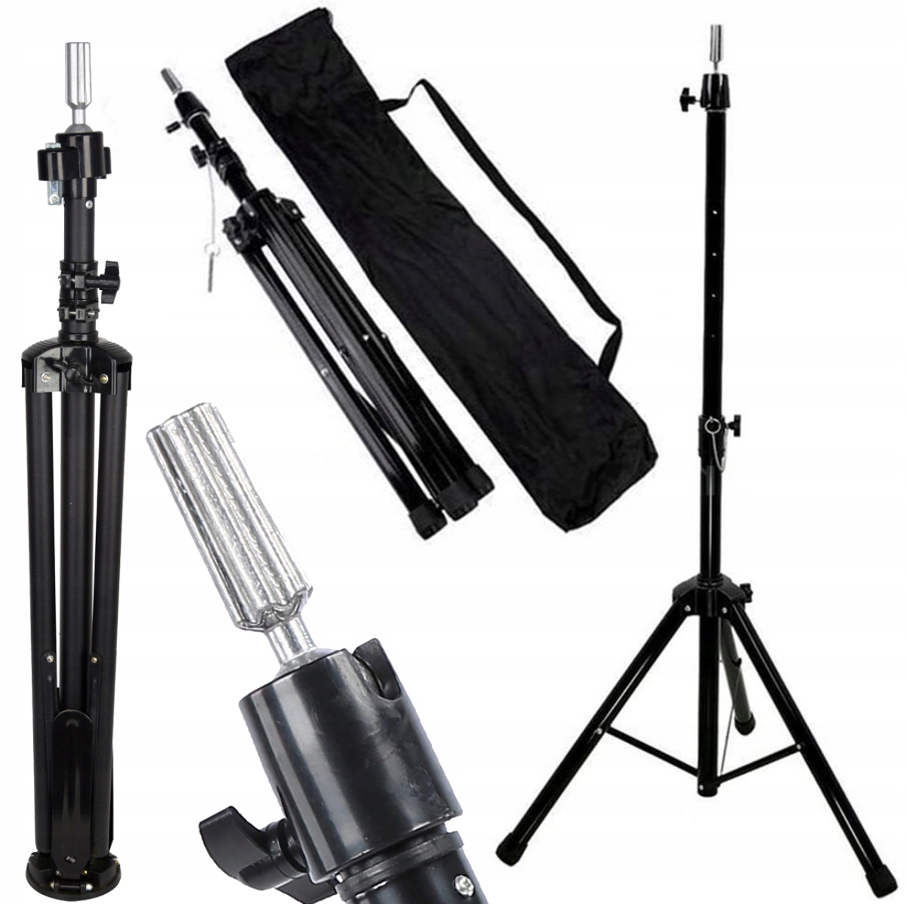 Stativ Kadeřnický držák pro tréninkovou hlavu Vysoký, nastavitelný, pevný