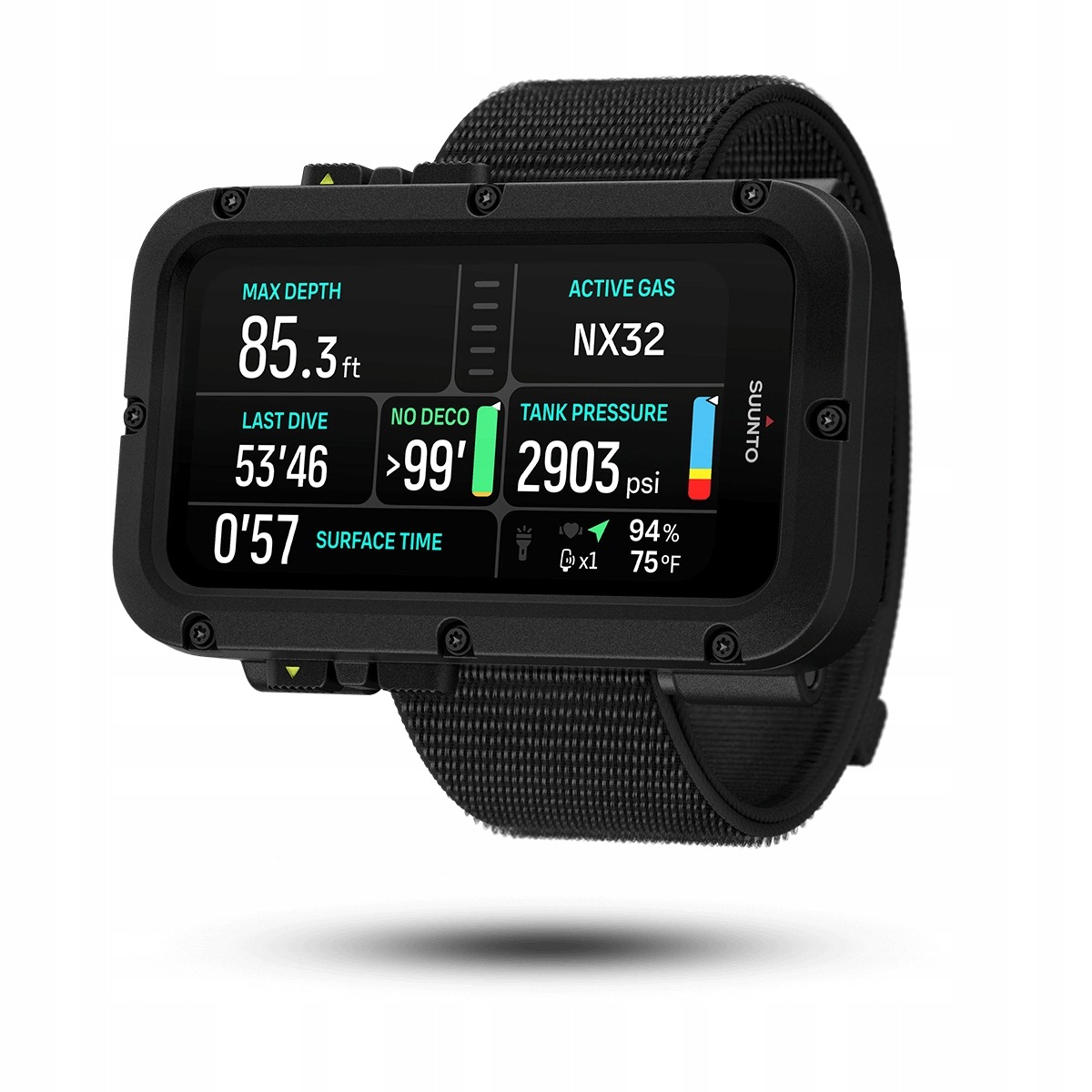Komputer nurkowy Suunto Nautic Elastic Textile Strap Amoled SS051303000