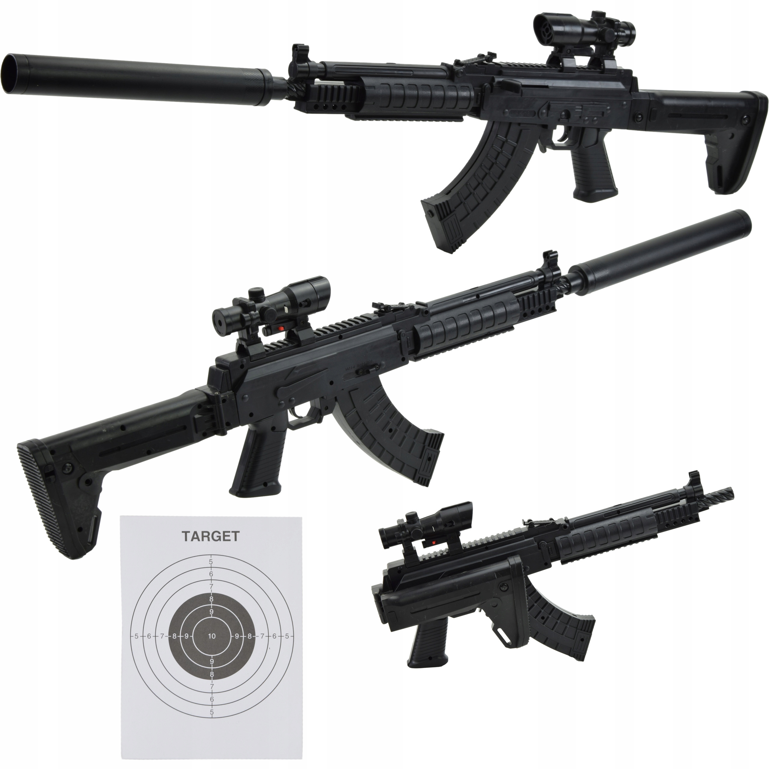 

Wielki Karabin Pistolet Na Kulki 6MM Laser 94CM