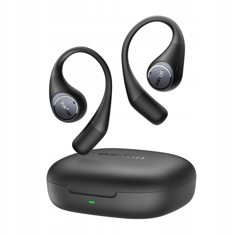Earfun Open Jump Przewodnictwo powietrzne Bluetooth 5.3 Czarny