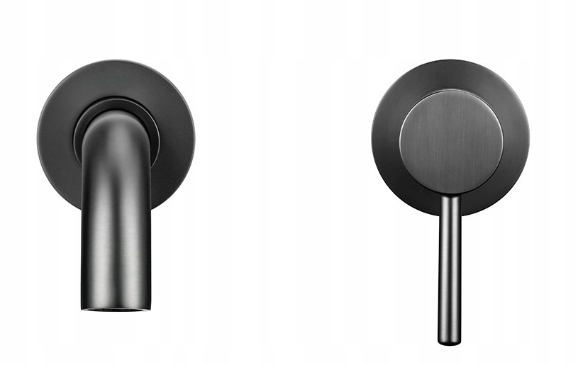 Podomietková umývadlová batéria Gun Grey Premium 15 cm