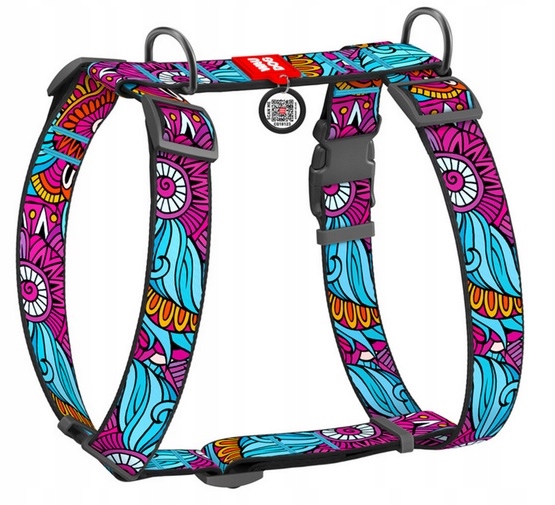 Levně Collar WauDog Nylon Anatomické postroje s Qr pasem Léto velikost XL