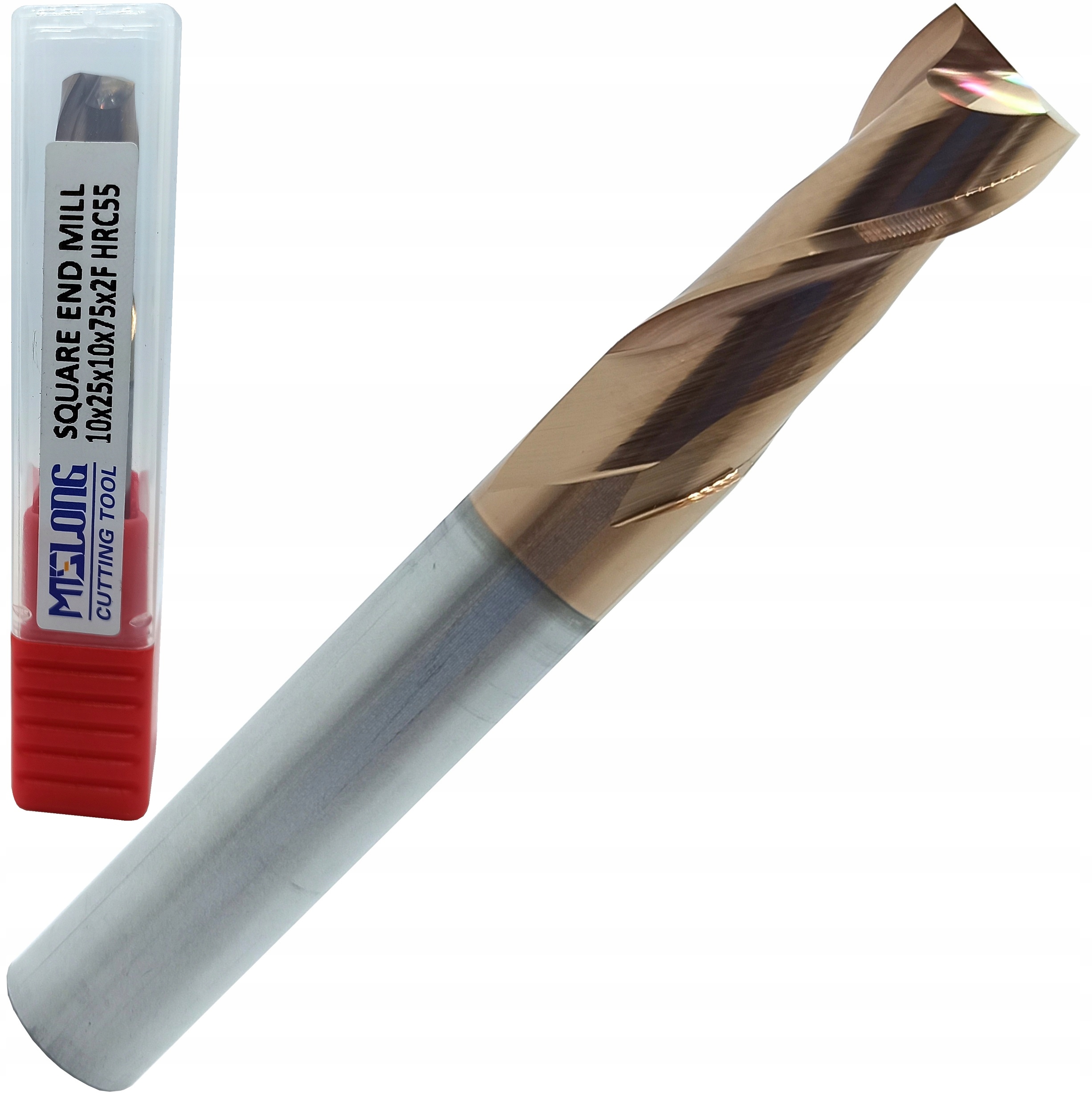 Frez Węglikowy Vhm Mts fi 10mm 55 Hrc 2 pióra 2Z