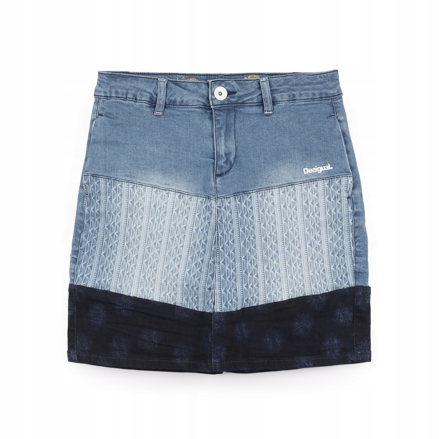 

Desigual Fal Persefone spódnica jeans 26 PH304 15